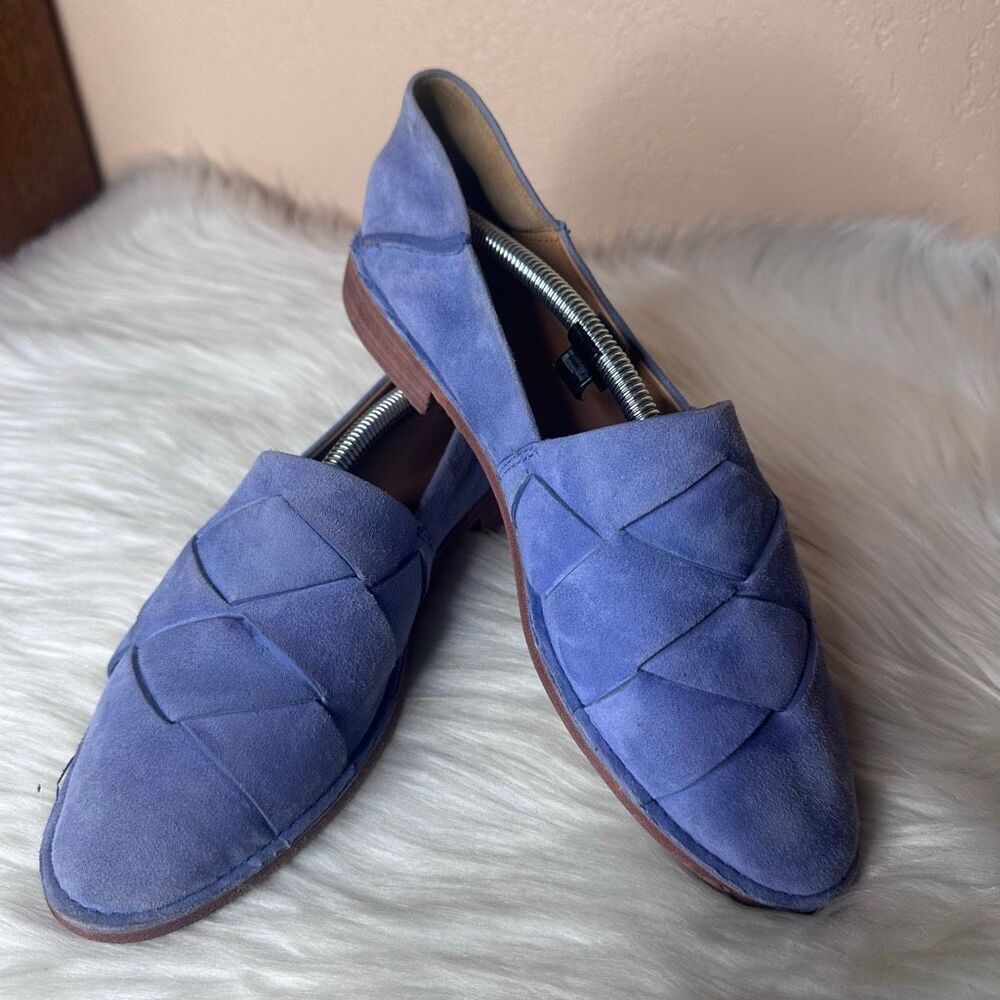 Anthropologie Aerin Hawley Loafers Bluebell Size 7.5